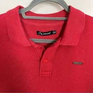 Jordache Retro Red Polo Shirt-Size Small